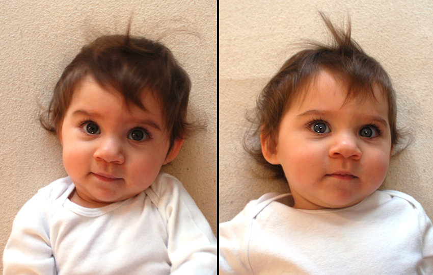 Mira'cım 10 aylıkken vesikalık fotoğraf denemelerimiz...